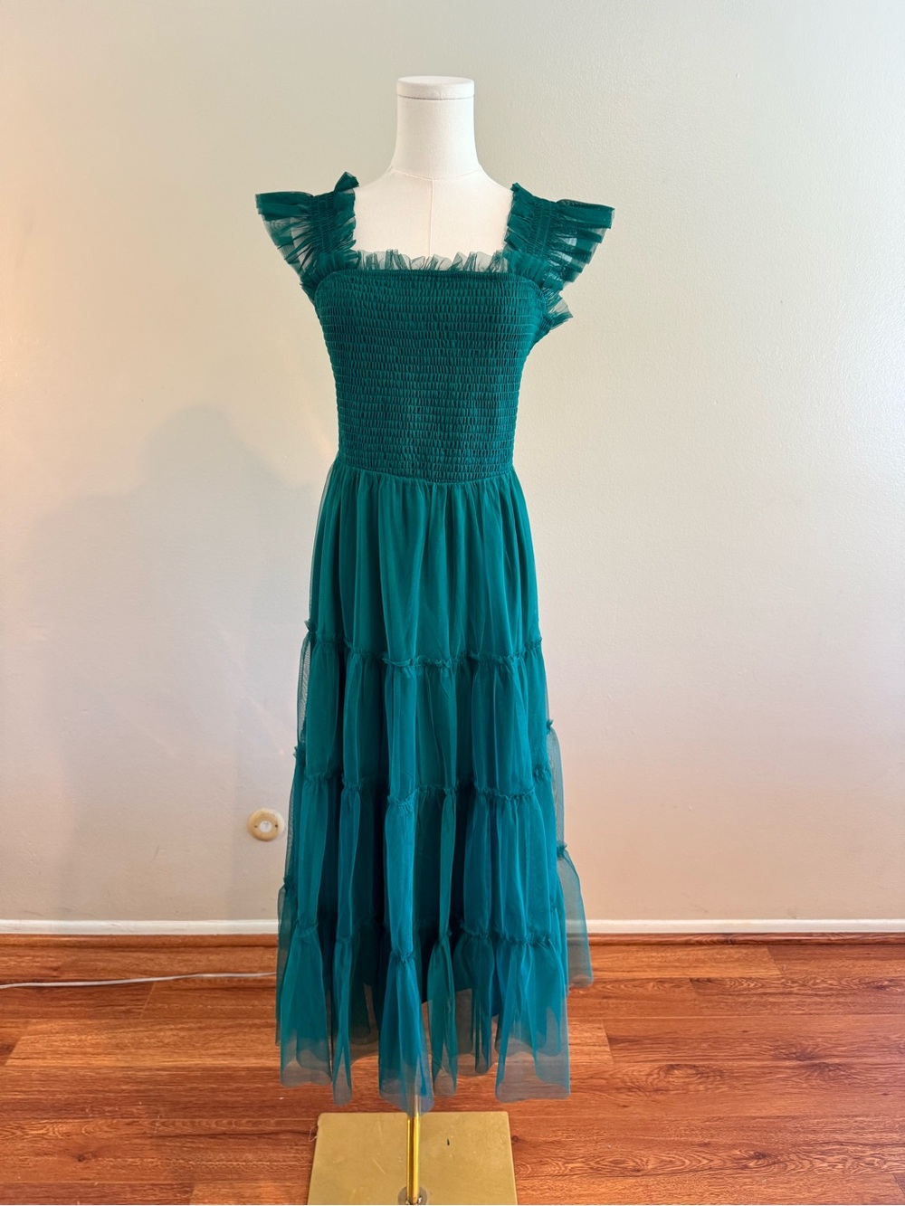 Baltic Born Smocked Maxi Dress with Ruffle Straps